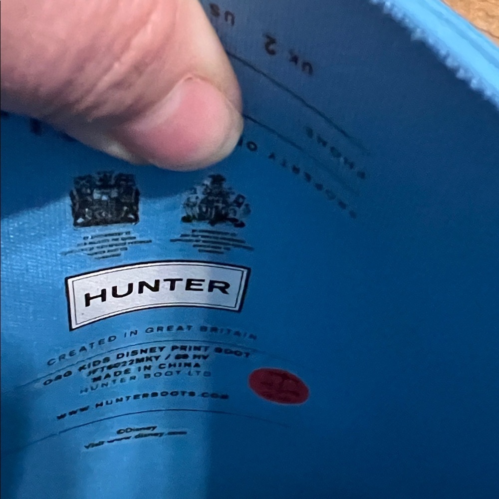 Hunter Kids' Blue Disney Mickey Mouse Rain Boots - Picture 6 of 10